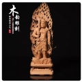 【木韵雕刻】老山檀香精品典藏不动明王收藏精品木质工艺品摆件